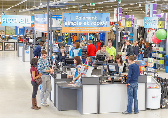 Un passage en caisse éclair !