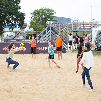 Initiation au beach volley