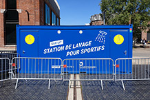 Decathlon Media douches mobile
