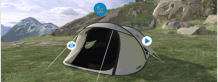 Decathlon, tente, virtuelle, virtualité 3D