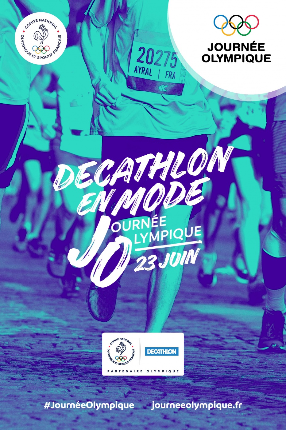 Decathlon,Décathlon, sport, journee olympique, olympisme, CNOSF, 23 juin, olympique, paralympique, sport pour tous