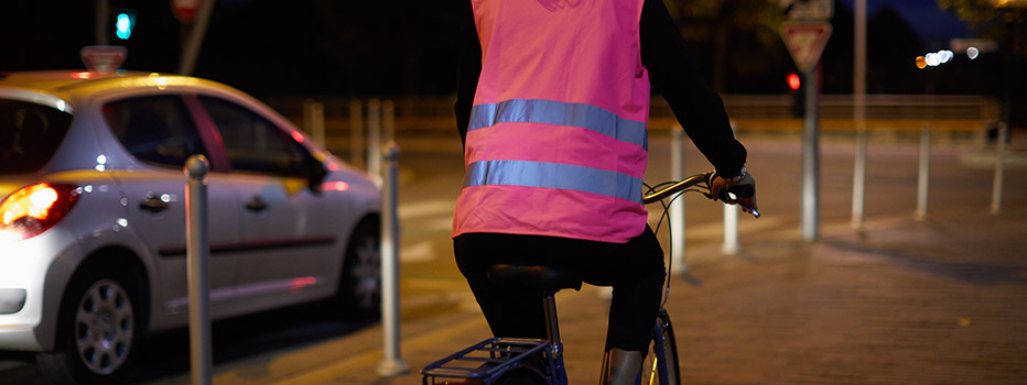 gilet fluo velo decathlon