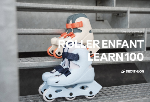Les rollers enfant LEARN100, découvrir la joie des premières glisses en confiance et avec fun