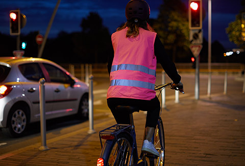 Visibilité et Sécurité maximale à vélo, même en semi-obscurité